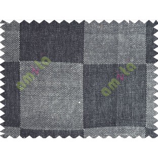 Black and white square nature texture main cotton curtain designs